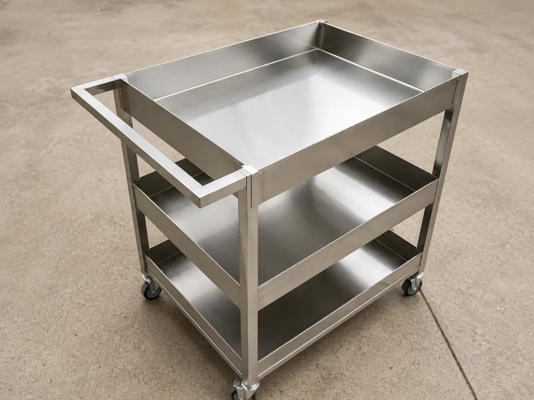 Carrinho de Inox de Transporte