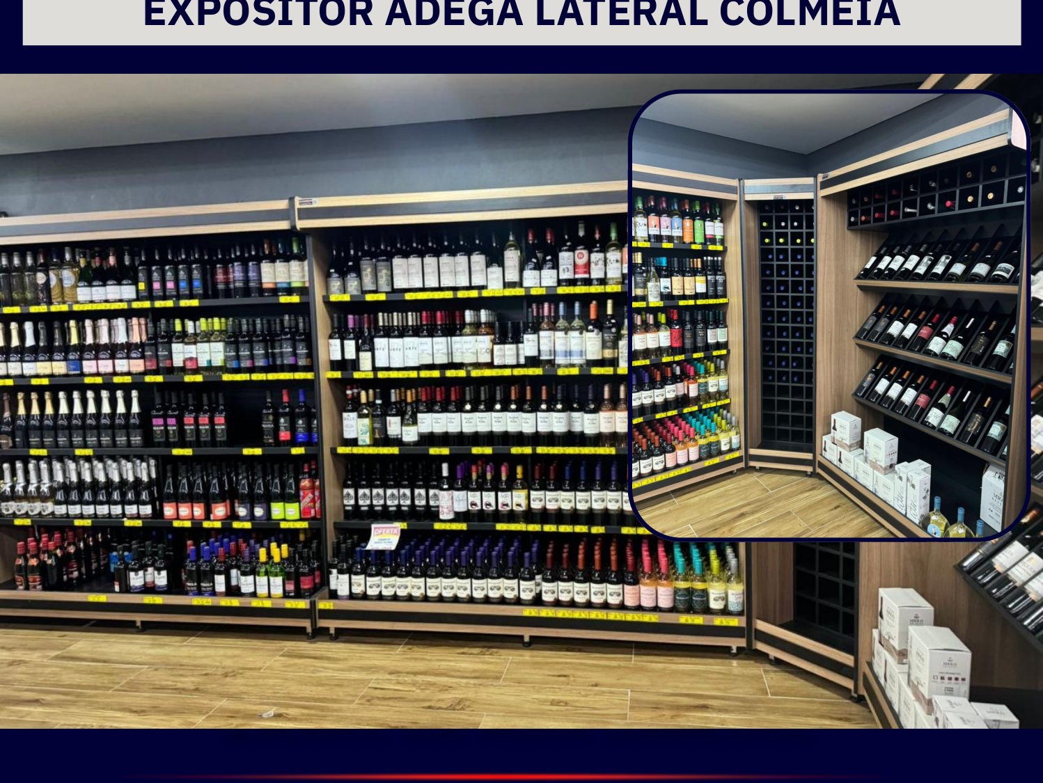 Expositor Adega Lateral Colmeia