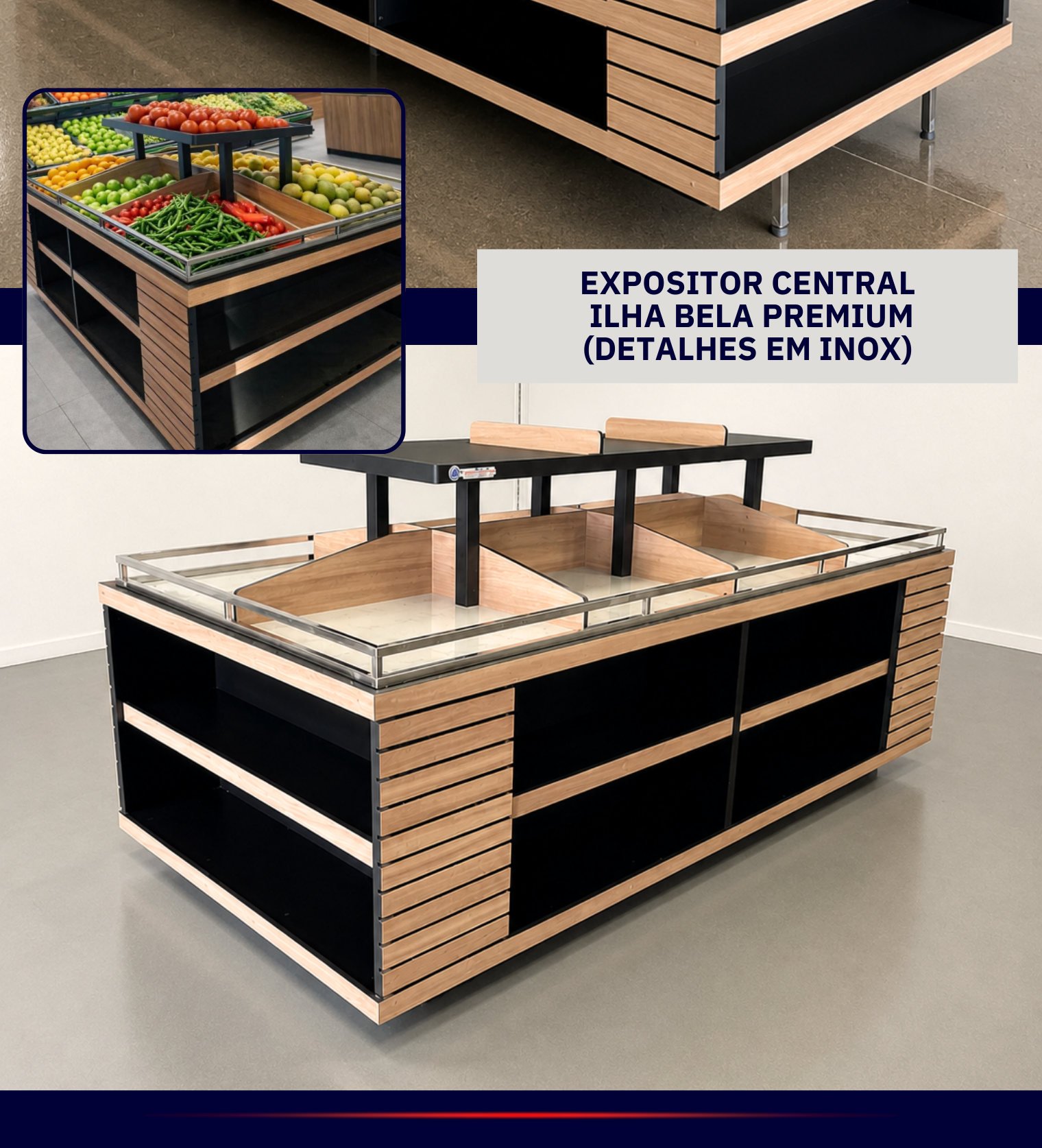 Expositor Central Ilha Bela Premium