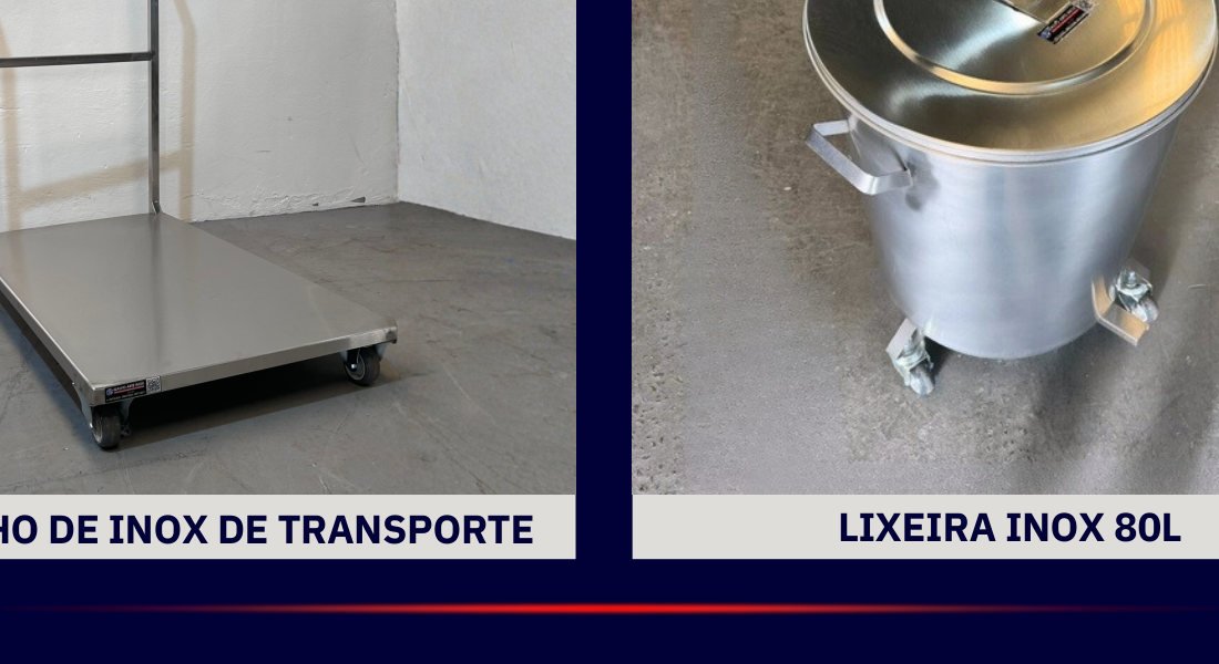 Lixeira Inox 80L