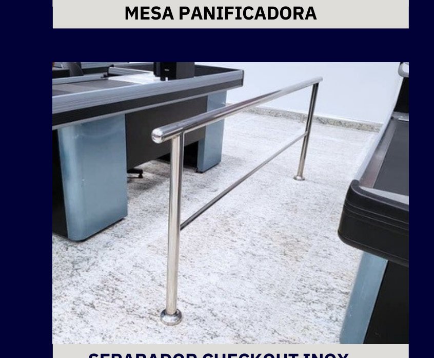 Separador de Checkout Inox